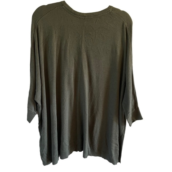 Laurie Felt Easy Pullover Sweater Size M/L Deep Olive N-neck NWOT - Picture 4 of 9